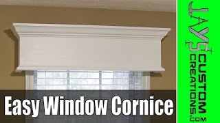 Easy DIY Window Cornice  177 [upl. by Googins475]