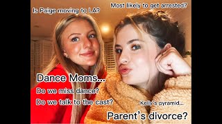 Hyland Sisters QampA Dance Moms Parent’s Divorce [upl. by Claribel]