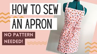 How to Sew an Easy Apron [upl. by Lussi]