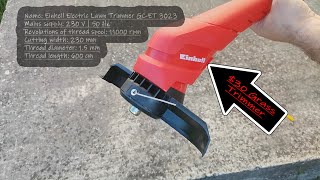 Unboxing and testing Einhell electric lawn trimmer GCET 3023 grass trimmer [upl. by Nick]