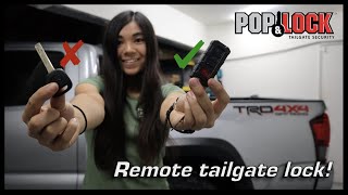 Toyota Tacoma Pop amp Lock  Remote Locking Tailgate Mod Install  Review [upl. by Laehplar]