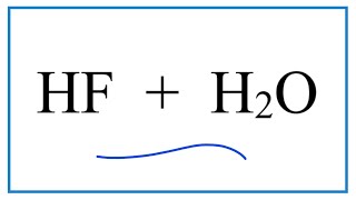 HF  H2O Hydrofluoric acid  Water [upl. by Nelehyram996]