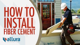 How To Install Fiber Cement Siding  Allura USA [upl. by Fauman]