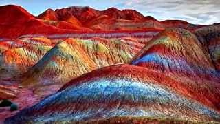 Natural wonders  Rainbow Mountains China [upl. by Nyrehtak]