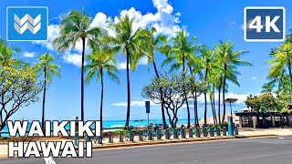 4K Exploring Waikiki in Honolulu Hawaii USA Walking Tour amp Travel Vacation Guide 🎧 Binaural Sound [upl. by Westlund]