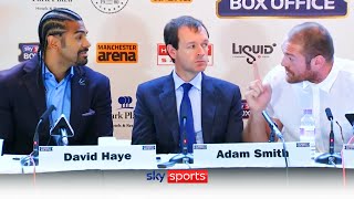 When Tyson Fury and David Haye clashed in hilarious press conference 🤣👊 [upl. by Mandler]