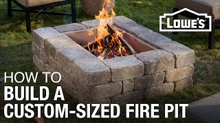 How To Build a CustomSized Fire Pit [upl. by Geiger]