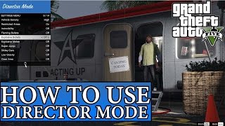 How To Use GTA 5 PC Director Mode  Tutorial [upl. by Amorete]