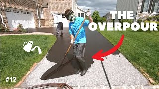 Professional Driveway Sealcoating 12 quotThe Overpourquot [upl. by Attenor]