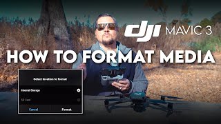 DJI Mavic 3  How to FORMAT Media [upl. by Agostino]