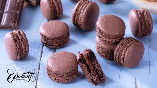 French Chocolate Macarons Recipe [upl. by Resor]