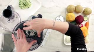 Elemental Food Processor Spiralizer Attachment Demo FPSP [upl. by Nuawed]