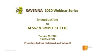 Introduction To AES67 amp SMPTE ST 2110 [upl. by Ailuj]