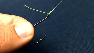 How to Tie On Fishing Hooks  Easiest Knot [upl. by Aira]