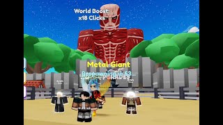 Roblox Anime Clicker Simulator Unlocked Walled City [upl. by Ained394]