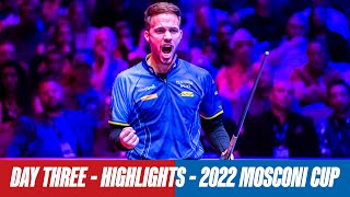 Day Three  Highlights  2022 Mosconi Cup [upl. by Ardisj]