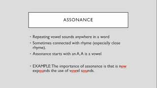 Assonance Consonance and Alliteration [upl. by Yeorgi567]