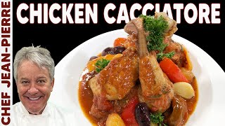 Elegant Chicken Cacciatore  Chef JeanPierre [upl. by Flodnar]