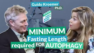 Minimum fasting length required for autophagy  Guido Kroemer [upl. by Hairahcaz]