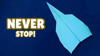 PAPER PLANE THAT FLIES FOREVER  How to Make a Paper Plane That Never Stops Flying [upl. by Lehcar]