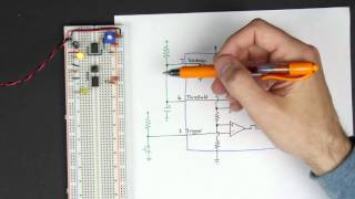 Monostable 555 timer  8bit computer clock  part 2 [upl. by Llehcim]