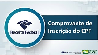 Serviços  comprovante de inscrição do CPF [upl. by Ahsinak]