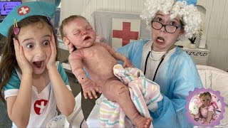 Reborn Hospital Roleplay Crazy Old Doctor Delivers Newborn Baby [upl. by Buttaro793]