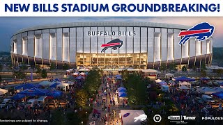 New Bills Stadium Groundbreaking Ceremony [upl. by Ltihcox]