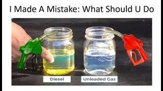 What To Do If You Accidently Put Diesel Gas Into Your Unleaded Car Or Truck Tank [upl. by Hayidan158]