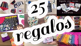 25 ideas de regalos fáciles y bonitos  Especial tarjetas de amor y amistad [upl. by Elleahcim]