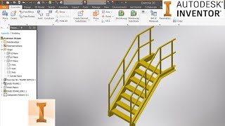 Autodesk Inventor frame generator tutorial l Autodesk inventor tutorial [upl. by Eleda]