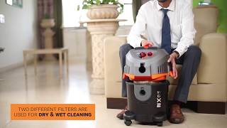 Euroclean WD X2 Wet amp Dry Vacuum Cleaner  Eureka Forbes [upl. by Hofmann900]