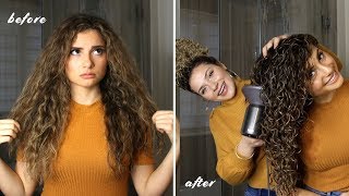 LONG CURLY HAIR ROUTINE FOR THE BEST VOLUME AND DEFINITION [upl. by Lenssen88]