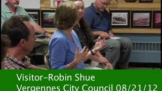 Vergennes City Council August 21 2012 [upl. by Jacqueline]