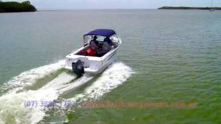 Quintrex 450 Fishabout  Yamaha F60HP 4 Stroke boat review  Brisbane Yamaha [upl. by Leirua]