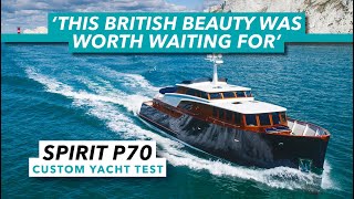 Full yacht tour and test drive of this wooden wonder  Spirit P70 review  Motor Boat amp Yachting [upl. by Shandie]