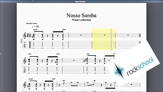 Nosso Samba Rockschool Grade 8 Guitar [upl. by Ahsemad51]