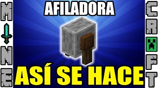 COMO HACER LA AFILADORA EN MINECRAFT [upl. by Helene774]