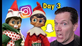 Elf on the Shelf SnapchatInstagram Filter Movie Takin Elfies 🤓  quotShelf Elf  Season3quot Day 3 [upl. by Eben201]