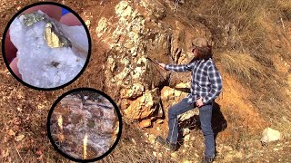 Gold Prospecting  Sampling and Searching For Banded Quartz  PYRITE and SULPHIDES [upl. by Fischer772]