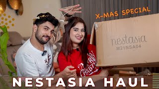 NESTASIA HAUL XMAS SPECIAL🤩🎄 [upl. by Alleinnad]