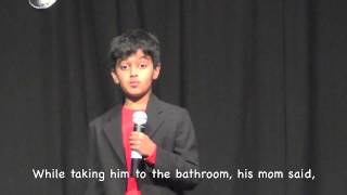 Adwaith Standup Comedy Routine  Valley Christian Elementary School Talent Show [upl. by Lockhart684]