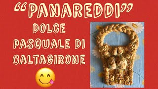 Panareddi dolce di Pasqua di Caltagirone  dolce siciliano panarelli  italian food [upl. by Eicnahc]