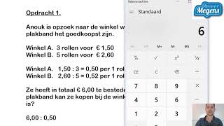 Rekenuitleg van MeneerMegens rekenen Verhoudingen vergelijken [upl. by Berners]