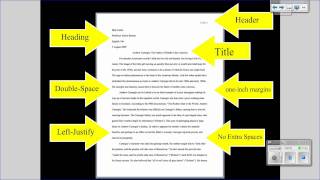 MLA Tutorial 1 Basic Paper Formatting [upl. by Anaujahs]