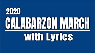 2020 New Calabarzon March  Updated  Lyrics  Las Tv [upl. by Siffre]