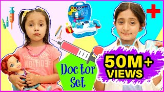 Anantya amp Anaya PRETEND PLAY with Doctor Set   Playhouse Review MyMissAnand ToyStars [upl. by Kilan607]