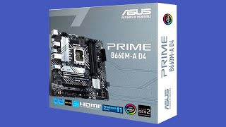 Asus Prime B660MA D4 Motherboard Unboxing and Overview [upl. by Nothgiel]