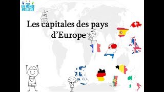 Apprendre les capitales des pays dEurope  1 [upl. by Balduin68]