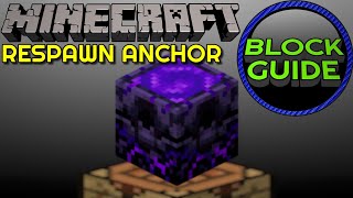 Respawn Anchor  Minecraft Block Guide [upl. by Hendricks35]